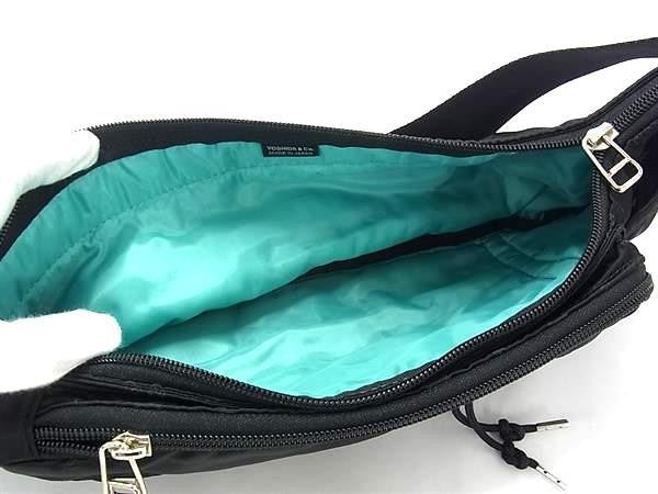 PORTER ポーター ウエストバッグ POTR / MONOGRAM 998-19807 ブラック系 ナイロンキャンバス メンズ 吉田カバン ボディバッグ 美品