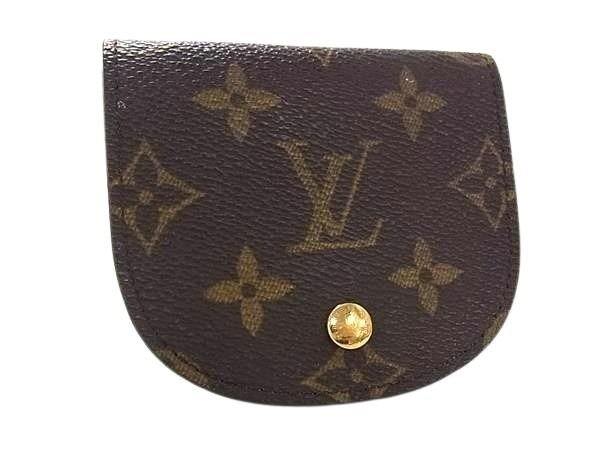LOUIS VUITTON ルイヴィトン コインケース モノグラム ポルトモネ グゼ M61970 ブラウン系 PVC レザー ユニセックス コインパース 小銭入れ 美品