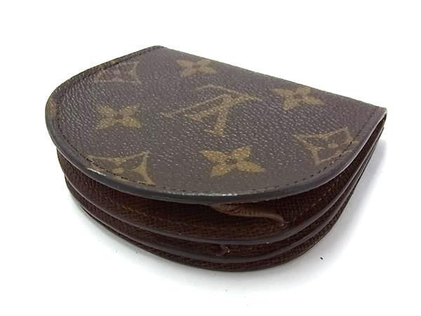 LOUIS VUITTON ルイヴィトン コインケース モノグラム ポルトモネ グゼ M61970 ブラウン系 PVC レザー ユニセックス コインパース 小銭入れ 美品
