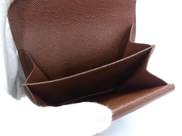 LOUIS VUITTON ルイヴィトン コインケース モノグラム ポルトモネ グゼ M61970 ブラウン系 PVC レザー ユニセックス コインパース 小銭入れ 美品