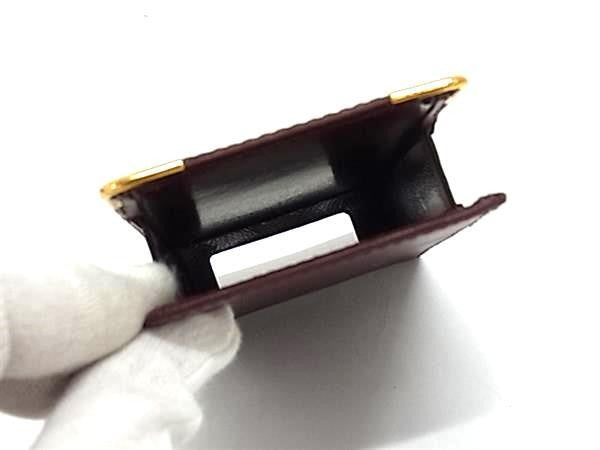 Cartier カルティエ シガレットケース マストライン 3184111 ボルドー系 レザー ユニセックス 煙草入れ 超美品