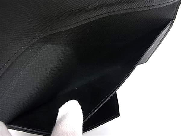 LOUIS VUITTON ルイヴィトン 長財布 タイガ ポルトフォイユ ロン M30541 ブラック系 レザー メンズ 二つ折り財布 札入れ 美品