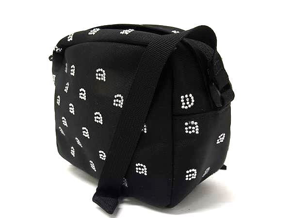 Alexander Wang アレキサンダーワン ショルダーバッグ カメラバッグ クリスタル ロゴ ブラック系 ナイロンキャンバス レディース 超美品