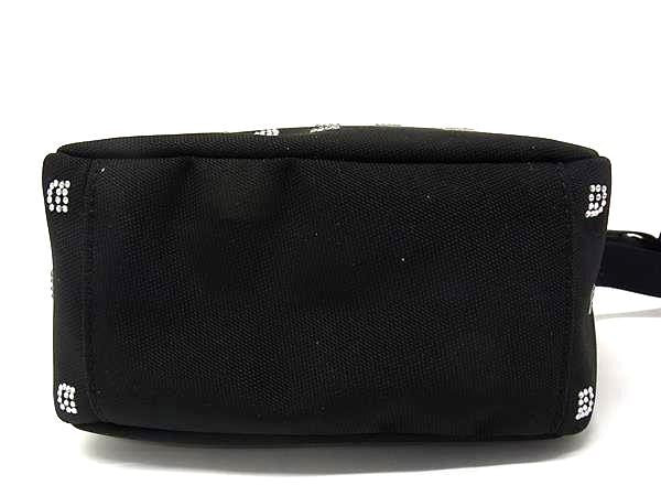 Alexander Wang アレキサンダーワン ショルダーバッグ カメラバッグ クリスタル ロゴ ブラック系 ナイロンキャンバス レディース 超美品