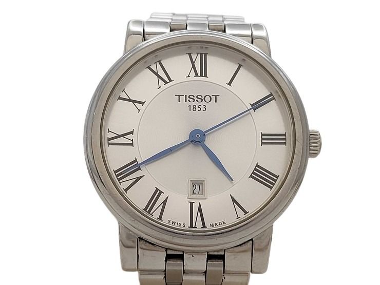 TISSOT ティソ 腕時計 カーソンプレミアム T122210A シルバー系 ステンレス レディース クオーツ 美品