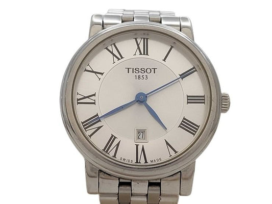TISSOT ティソ 腕時計 カーソンプレミアム T122210A シルバー系 ステンレス レディース クオーツ 美品
