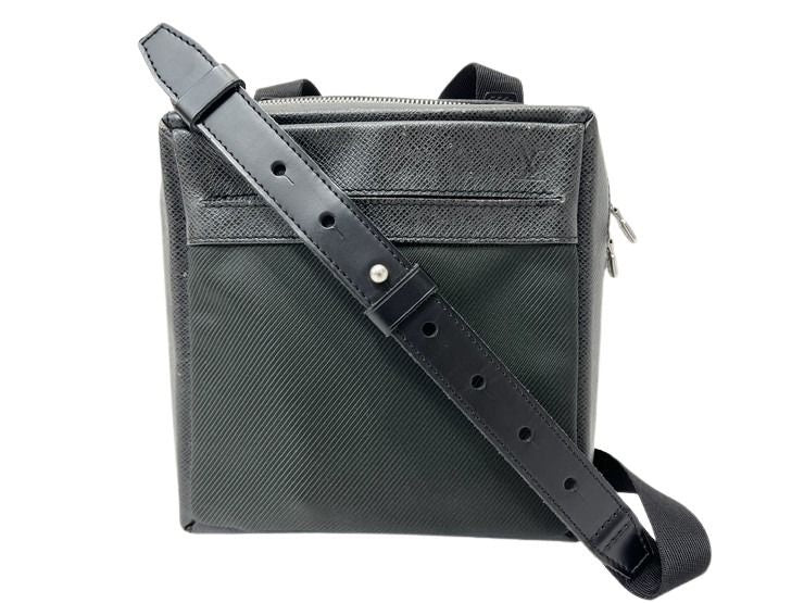 LOUIS VUITTON ルイヴィトン ショルダーバッグ サヤン M30902 アルドワーズ系 タイガ・レザー × ナイロンキャンバス メンズ