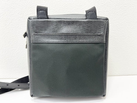 LOUIS VUITTON ルイヴィトン ショルダーバッグ サヤン M30902 アルドワーズ系 タイガ・レザー × ナイロンキャンバス メンズ