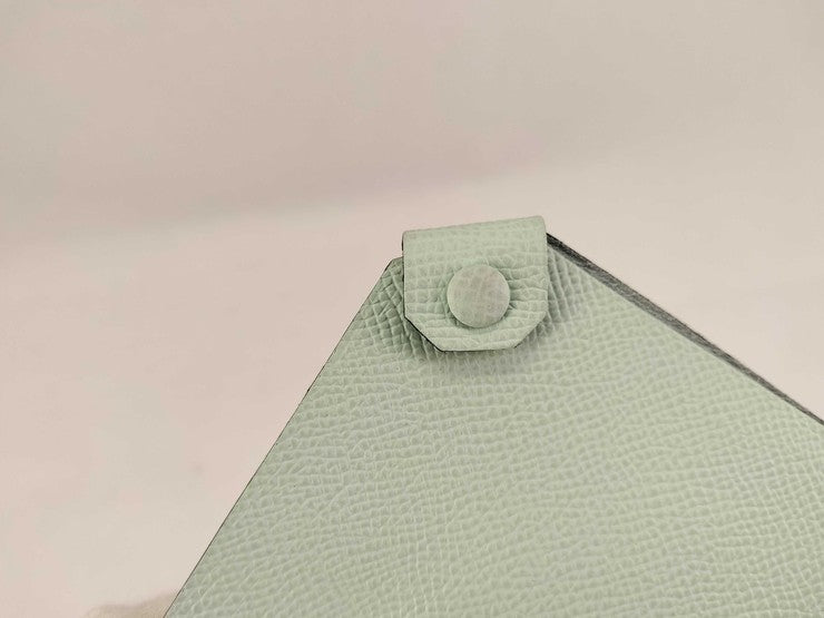 HERMES エルメス パスポートケース タルマック パスポートホルダー ヴェールフィズ系 シェーヴル ユニセックス パスポートカバー ターマックPM 美品