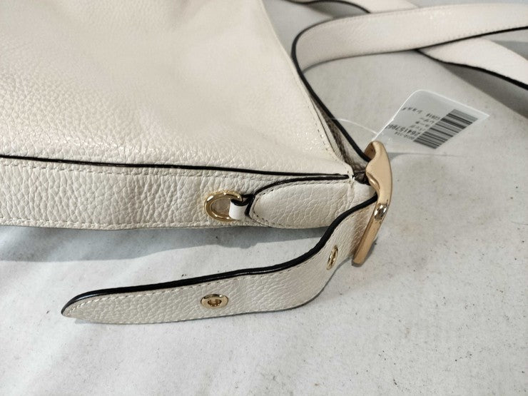 COACH コーチ ショルダーバッグ ヴァル ダッフル C2818 チョーク系 リファインド ペブル レザー レディース ゴールド金具 美品