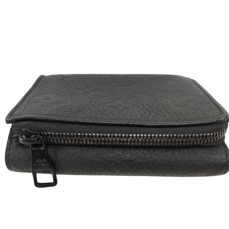 LOUIS VUITTON ルイヴィトン 三つ折り財布 ポルトフォイユ パイロット M82556 ブラツク系 トリヨンレザー メンズ コンパクトウォレット 美品