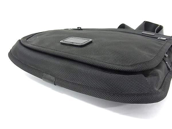 TUMI トゥミ ショルダーバッグ アルファ トラベル スモールフラップ クロスボディ 22105DH ブラック系 FXTバリスティックナイロン メンズ 美品