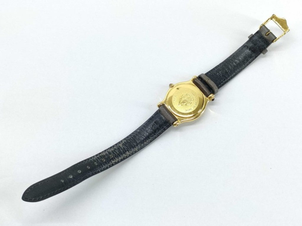 GUCCI グッチ 時計 6500L ゴールド ブラウン系 ステンレス レザー レディース