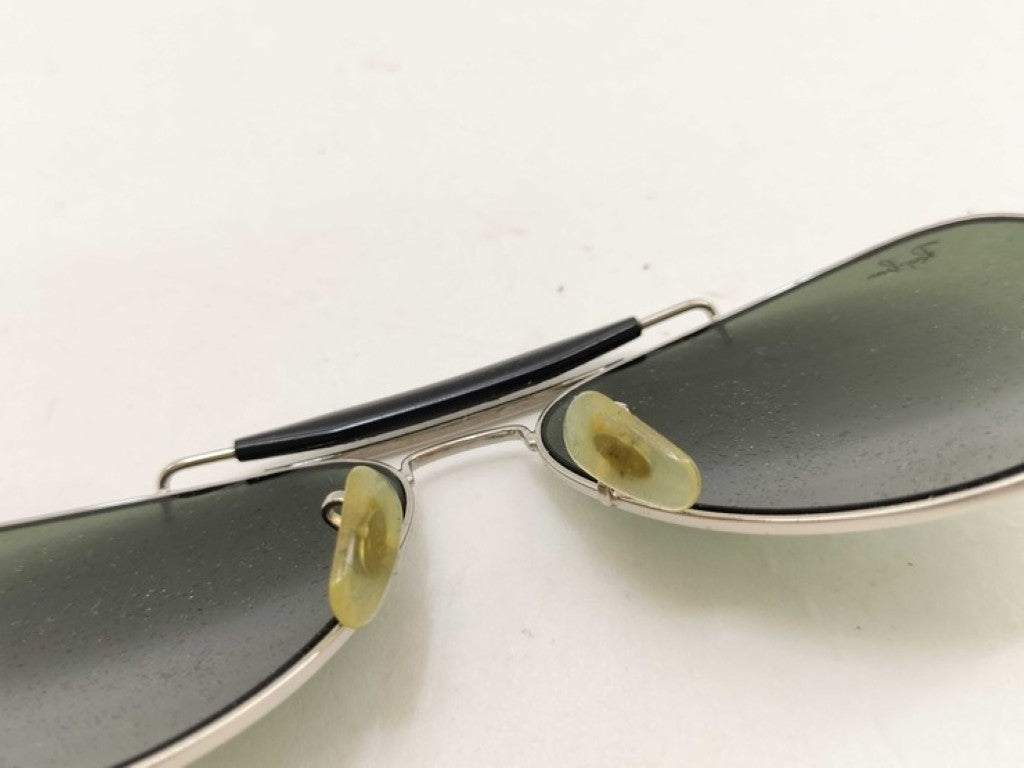 RayBan レイバン サングラス ティアドロップ RB3407 グレー シルバー系 メタル メンズ 美品