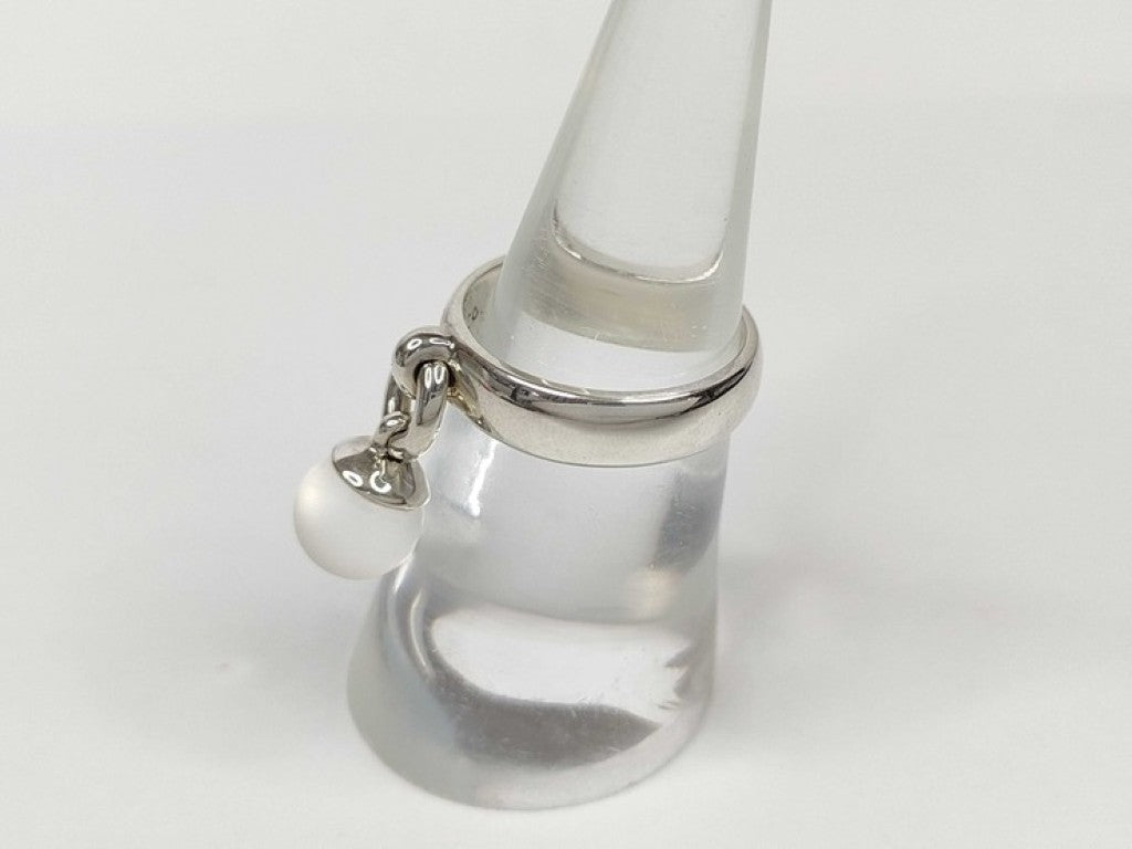 Tiffany&Co. ティファニー 指輪 ボールダンクル シルバー ピンク系 SV925 レディース リング 美品