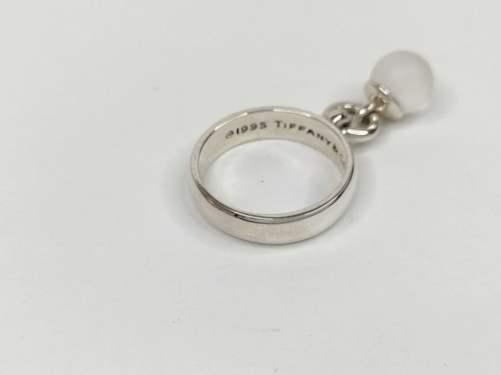 Tiffany&Co. ティファニー 指輪 ボールダンクル シルバー ピンク系 SV925 レディース リング 美品