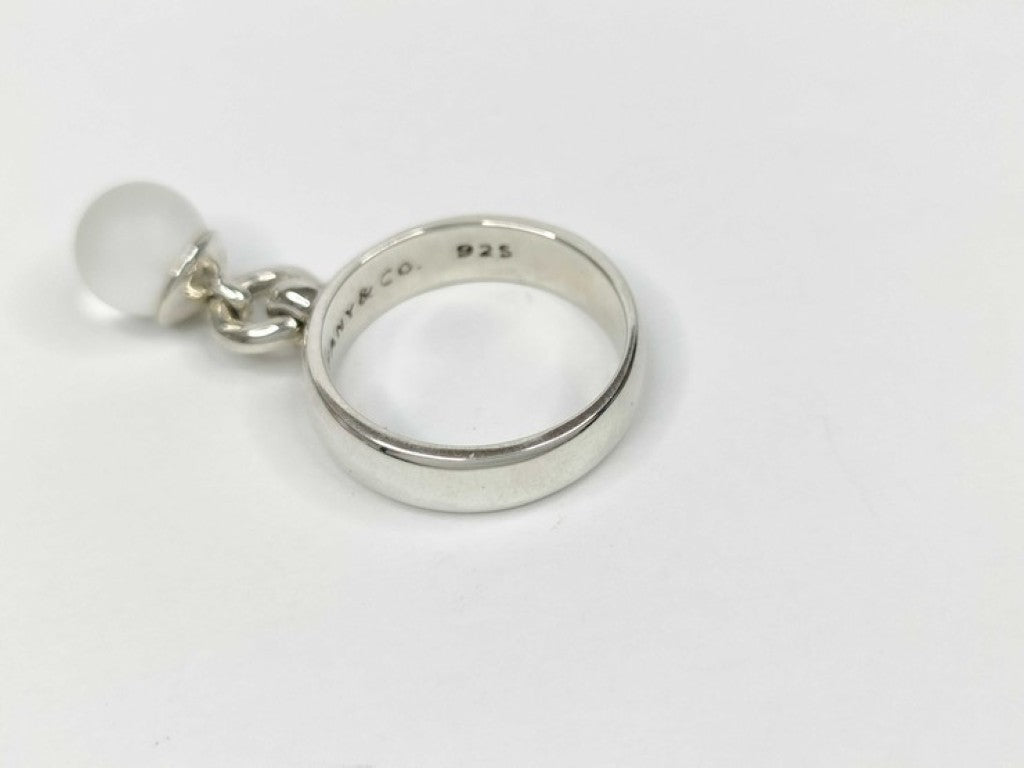 Tiffany&Co. ティファニー 指輪 ボールダンクル シルバー ピンク系 SV925 レディース リング 美品