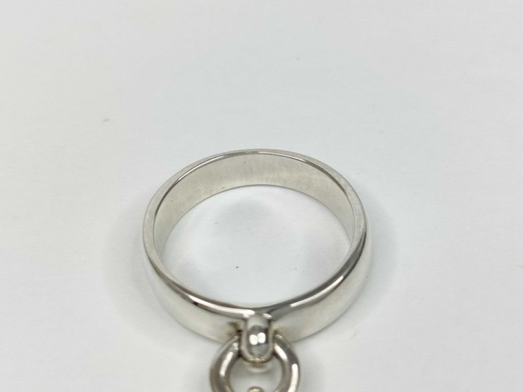 Tiffany&Co. ティファニー 指輪 ボールダンクル シルバー ピンク系 SV925 レディース リング 美品