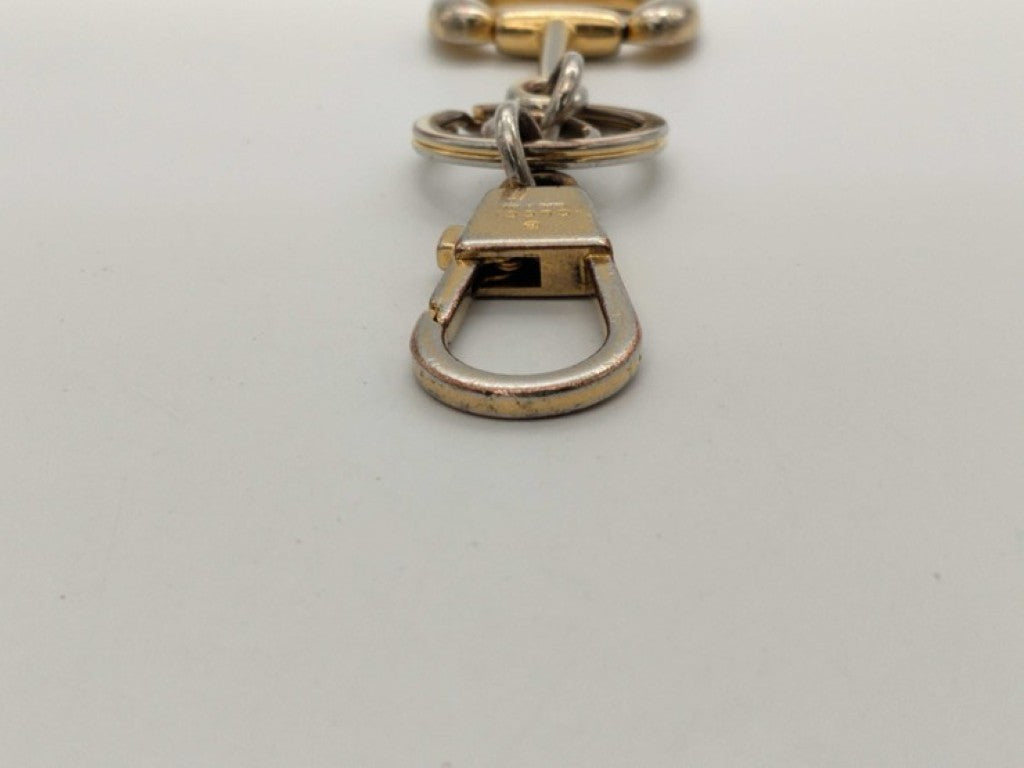 GUCCI グッチ キーホルダー ホースビット 1955 ゴールド ブラック系 メタル ユニセックス キーリング