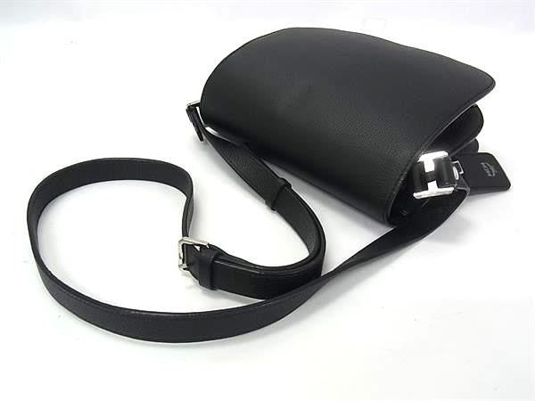 MCM エムシーエム ショルダーバッグ パトリシア MWS7SPA15BK001 ブラック系 レザー レディース シルバー金具 美品