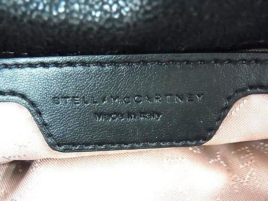STELLA McCARTNEY ステラ マッカートニー ハンドバッグ ファラベラ タイニー 391698 ブラック エコレザー レディース チェーン シルバー金具 超美品