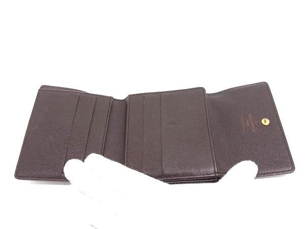 LOUIS VUITTON ルイヴィトン 財布 ポルトモネビエ カルトクレディ N61652 ブラウン ダミエ レディース Wホック 三つ折り財布