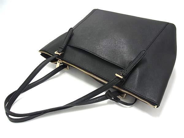 MICHAEL KORS マイケルコース トートバッグ ブラック レザー レディース ゴールド金具 超美品