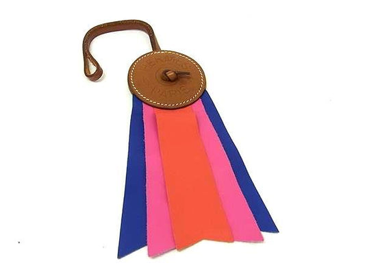 HERMES エルメス バッグチャーム パドック フロット マルチカラー アニョーミロ レディース 美品