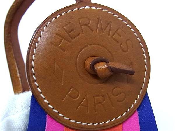 HERMES エルメス バッグチャーム パドック フロット マルチカラー アニョーミロ レディース 美品