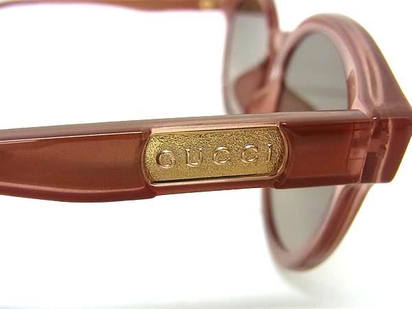 GUCCI グッチ サングラス GG0794SK ブラウン クリアブラウン プラスチック ユニセックス アジアンフィット 超美品