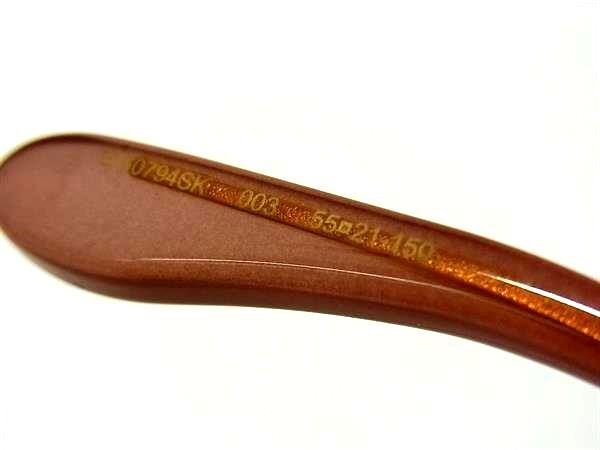 GUCCI グッチ サングラス GG0794SK ブラウン クリアブラウン プラスチック ユニセックス アジアンフィット 超美品