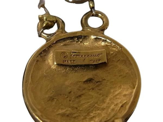 Salvatore Ferragamo フェラガモ ブレスレット ゴールド アイボリー メタル レディース パール 美品