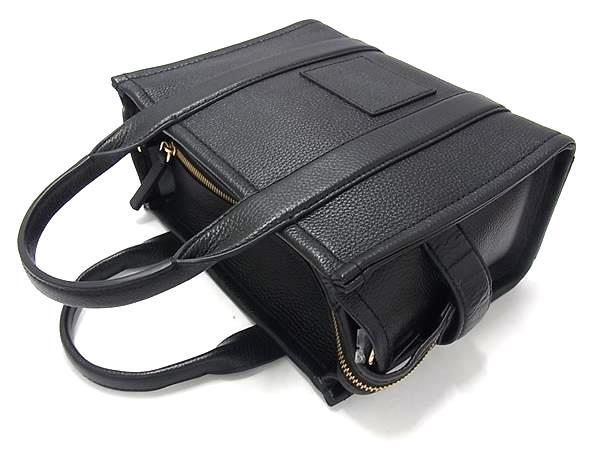 MARC JACOBS マークジェイコブス トートバッグ THE TOTE BAG H009L01SP21 ブラック レザー ユニセックス 2WAY ゴールド金具 超美品