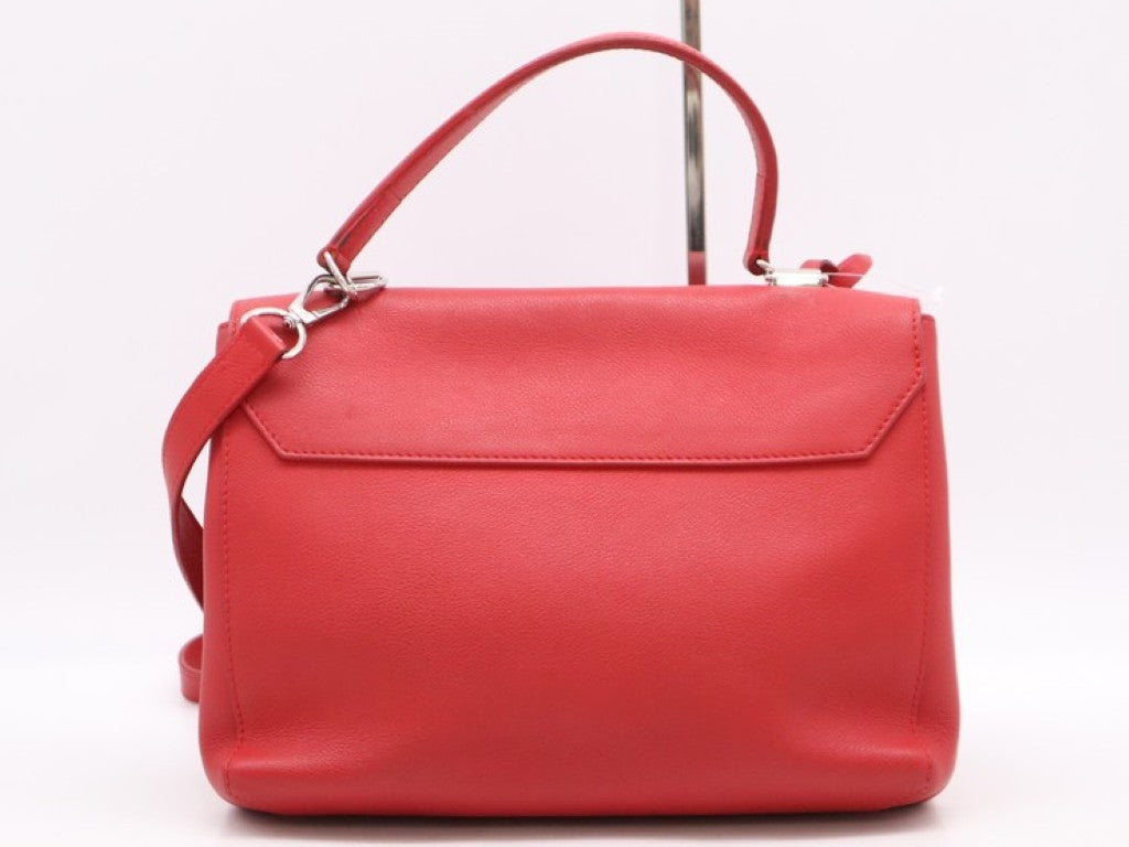 LOUIS VUITTON ルイヴィトン ハンドバッグ ロックミー2 M50363 ルビー ( レッド系) レザー レディース 2WAY ショルダーバッグ シルバー金具 美品
