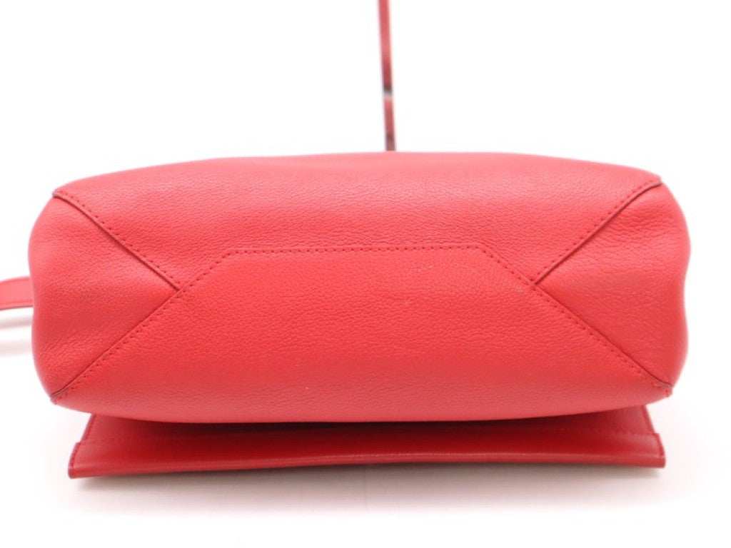 LOUIS VUITTON ルイヴィトン ハンドバッグ ロックミー2 M50363 ルビー ( レッド系) レザー レディース 2WAY ショルダーバッグ シルバー金具 美品