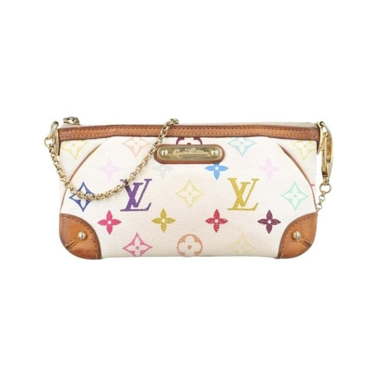 LOUIS VUITTON ルイヴィトン ポーチ ポシェット ミラ MM M60096 ブロン（ホワイト マルチカラー）系 モノグラム マルチカラー レディース チェーン ハンドバッグ