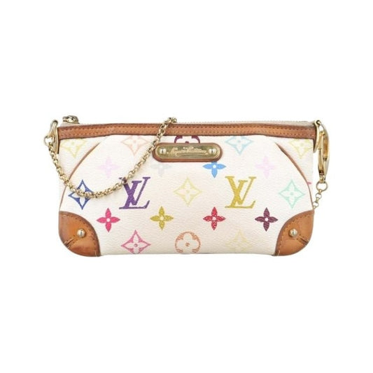 LOUIS VUITTON ルイヴィトン ポーチ ポシェット ミラ MM M60096 ブロン（ホワイト マルチカラー）系 モノグラム マルチカラー レディース チェーン ハンドバッグ