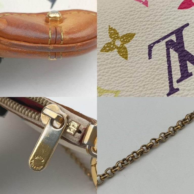 LOUIS VUITTON ルイヴィトン ポーチ ポシェット ミラ MM M60096 ブロン（ホワイト マルチカラー）系 モノグラム マルチカラー レディース チェーン ハンドバッグ