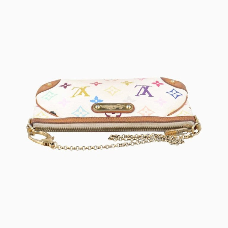 LOUIS VUITTON ルイヴィトン ポーチ ポシェット ミラ MM M60096 ブロン（ホワイト マルチカラー）系 モノグラム マルチカラー レディース チェーン ハンドバッグ