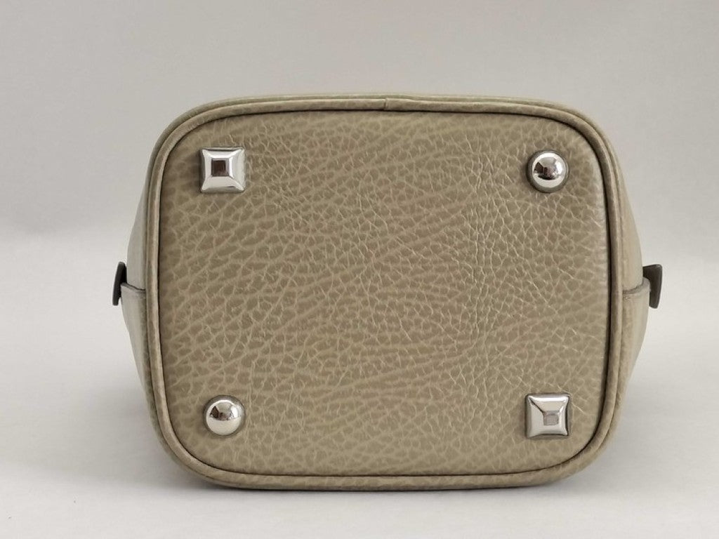 Maison Margiela メゾン マルジェラ ハンドバッグ 5AC S61WG0035 グレージュ系 レザー レディース 2WAY ショルダーバッグ バケットバッグ シルバー金具 美品