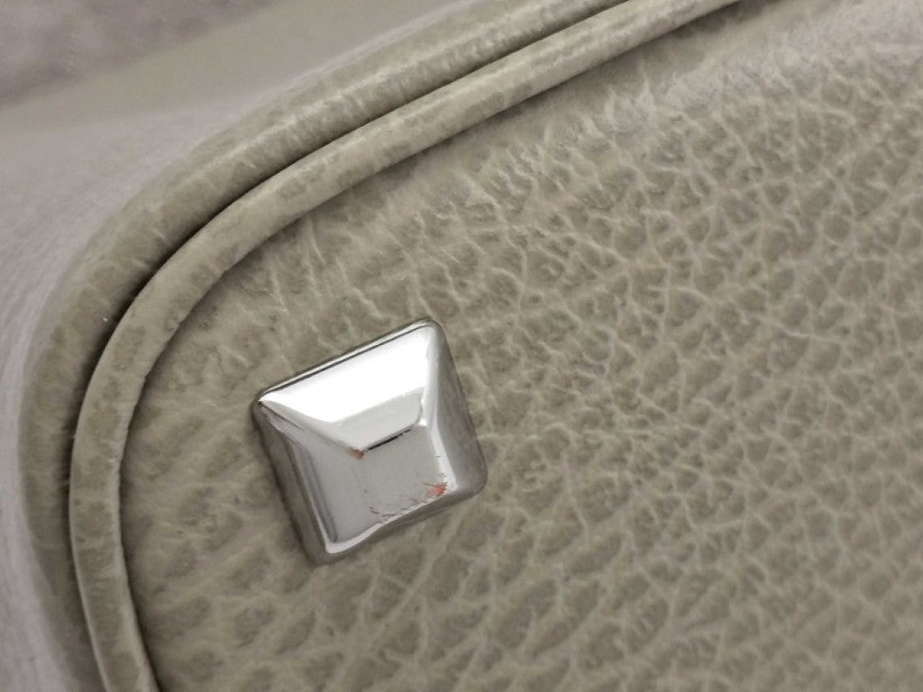 Maison Margiela メゾン マルジェラ ハンドバッグ 5AC S61WG0035 グレージュ系 レザー レディース 2WAY ショルダーバッグ バケットバッグ シルバー金具 美品