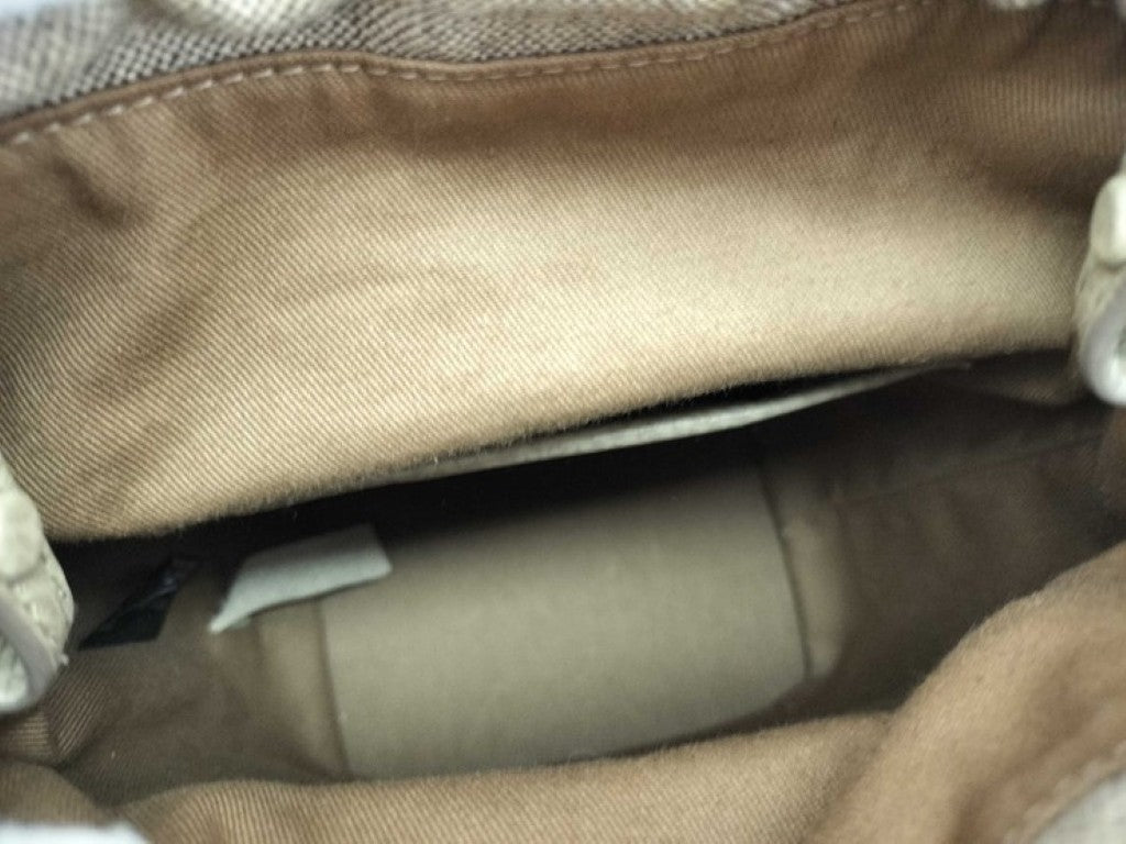 Maison Margiela メゾン マルジェラ ハンドバッグ 5AC S61WG0035 グレージュ系 レザー レディース 2WAY ショルダーバッグ バケットバッグ シルバー金具 美品