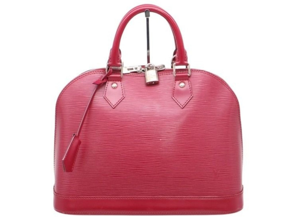 LOUIS VUITTON ルイヴィトン ハンドバッグ アルマPM M40490 フューシャ（ピンク）系 エピ レディース シルバー金具 美品