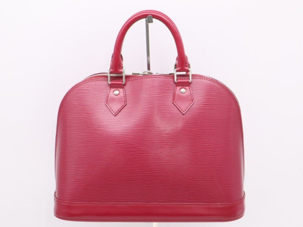 LOUIS VUITTON ルイヴィトン ハンドバッグ アルマPM M40490 フューシャ（ピンク）系 エピ レディース シルバー金具 美品
