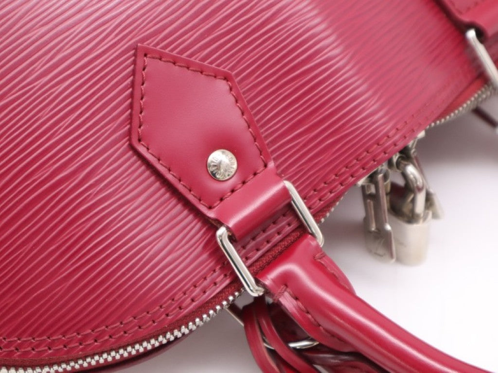 LOUIS VUITTON ルイヴィトン ハンドバッグ アルマPM M40490 フューシャ（ピンク）系 エピ レディース シルバー金具 美品