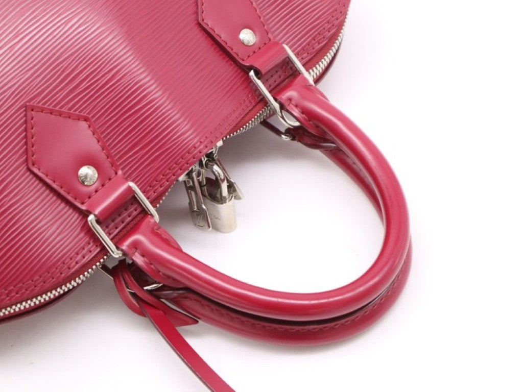 LOUIS VUITTON ルイヴィトン ハンドバッグ アルマPM M40490 フューシャ（ピンク）系 エピ レディース シルバー金具 美品