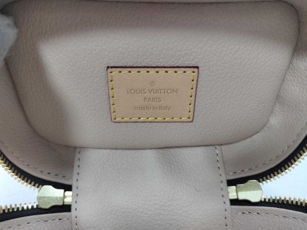 LOUIS VUITTON ルイヴィトン ハンドバッグ ニース ナノ M44936 ブラウン系 モノグラム レディース バニティバッグ ゴールド金具 美品