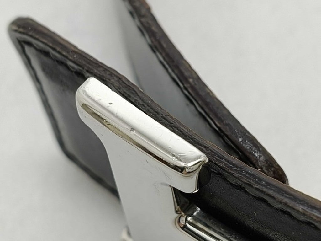 HERMES エルメス ベルト コンスタンス Hベルト ブラック ゴールド系 レザー ユニセックス リバーシブル シルバー金具 美品