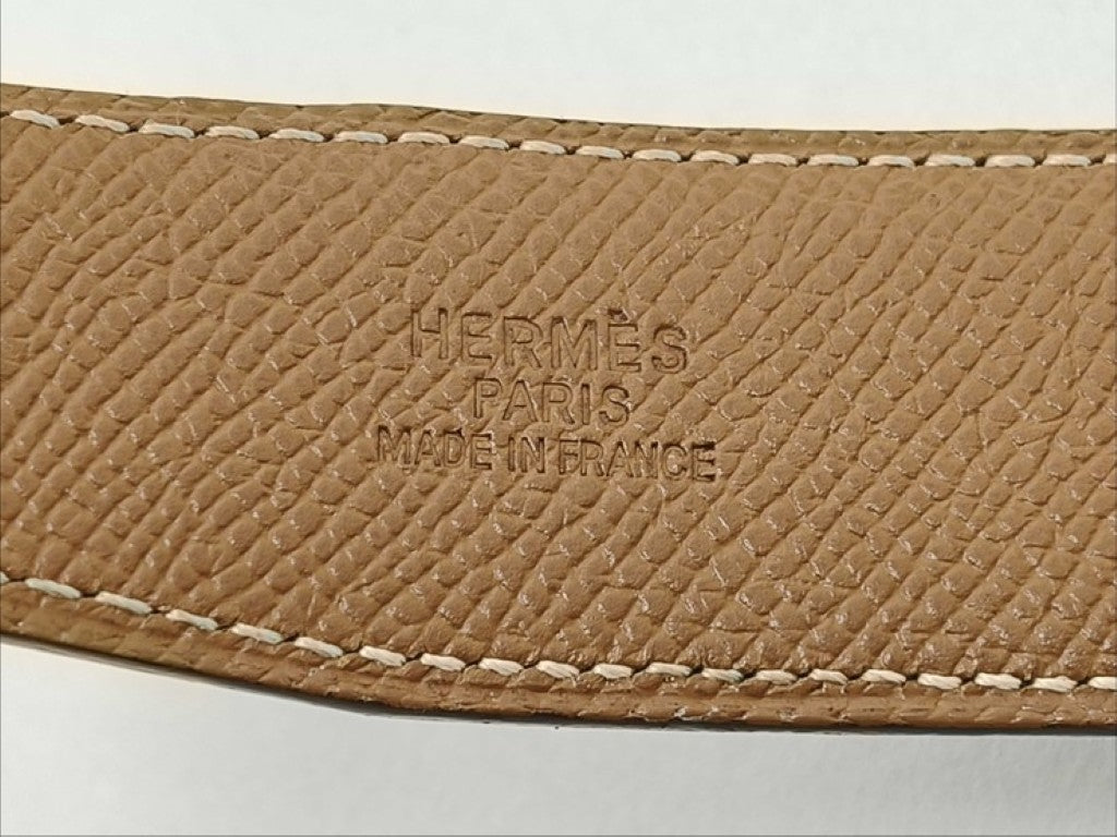 HERMES エルメス ベルト コンスタンス Hベルト ブラック ゴールド系 レザー ユニセックス リバーシブル シルバー金具 美品