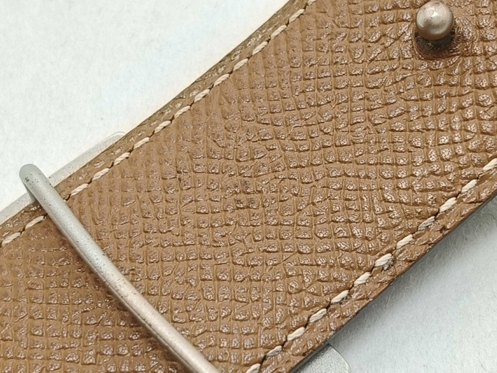 HERMES エルメス ベルト コンスタンス Hベルト ブラック ゴールド系 レザー ユニセックス リバーシブル シルバー金具 美品